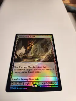 Mtg Smoldering Marsh Zendikar Expeditions Foil NM . - Image 3