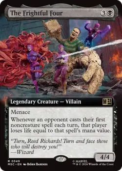 MTG Commander Marvel Super Heroes MSC The Frightful Four 0349 Extended - Image 1