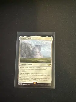 Magic the Gathering Minas Tirith #256 Universes Beyond LOTR Rare Land Regular - Image 1