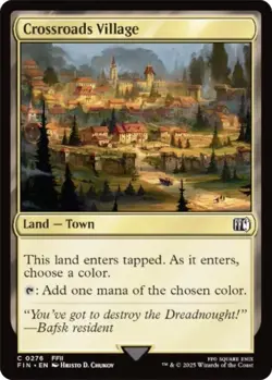 MTG Final Fantasy Set of Town Dual Lands + Crossroads Village - Set of 11 Towns - Image 2