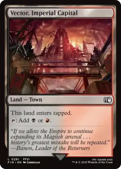 MTG Final Fantasy Set of Town Dual Lands + Crossroads Village - Set of 11 Towns - Image 3