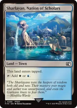 MTG Final Fantasy Set of Town Dual Lands + Crossroads Village - Set of 11 Towns - Image 5