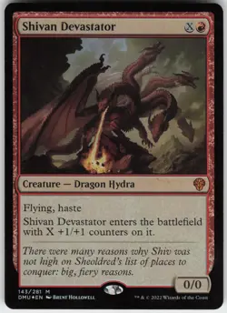 Shivan Devastator Dominaria United Foil Mythic Magic: The Gathering - Image 1