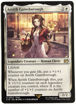 MTG Universes Beyond: Final Fantasy Aerith Gainsborough Rare Near-Mint - Image 1
