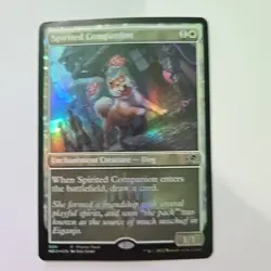 MTG Spirited Companion Kamigawa: Neon Dynasty 508 Foil Promo - Image 2