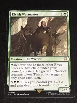 MTG Commander: LOTR Elvish Warmaster 0241 Rare - Image 1