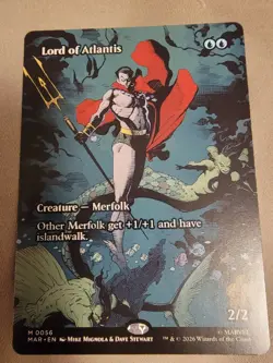 BRAND NEW Magic The Gathering: Lord of Atlantis (Borderless) Marvel Universe - Image 1