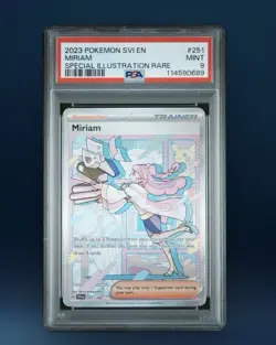 2023 Pokemon Svi En-Scarlet & Violet #251 Miriam Special Illustration Rare PSA 9 - Image 1