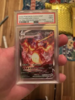 Fa/Charizard Vmax #261 - 2022 Pokemon Swsh Black Star Promo - PSA 9 - Image 1
