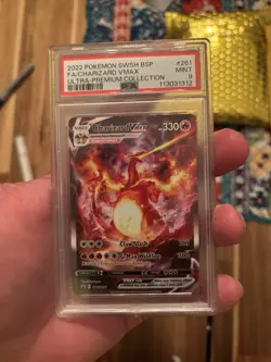 Fa/Charizard Vmax #261 - 2022 Pokemon Swsh Black Star Promo - PSA 9 - Image 3