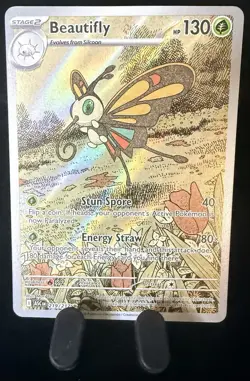 Pokemon TCG Ascended Heroes 219/217 Beautifly Illustration Rare NM / M - Image 3