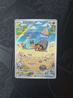 Pokemon Dwebble 129/086 SV: Black Bolt Holo NM - Image 1