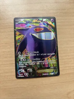 Gengar Ex - 114/119 XY Phantom Forces Ultra Rare Full Art Holo Pokemon 2014 - LP - Image 1