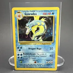 WoTC Gyarados 6/102 Base Set Unlimited Holo Rare 1999 ENG 100 HP Arita - Image 1