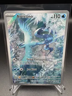 2025 Pokemon Journey Together Articuno 161/159 Illustration Rare Holo Full Art - Image 1