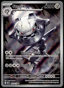 Steelix 150/132 Illustration Rare Mega Evolution Pokemon Near Mint - Image 1