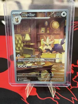 Pokemon TCG Sv: White Flare - Herdier 155/086 Illustration Rare - English - Image 1