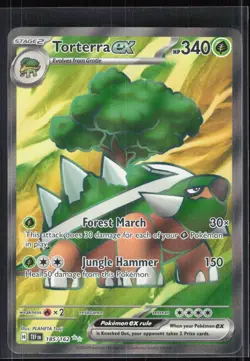 Torterra ex 185/162 Ultra Rare Temporal Forces Pokemon NM 01-04-001 - Image 1