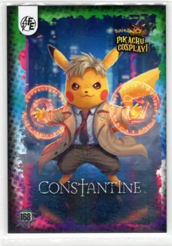 CONSTANTINE (Pikachu) #168 - Galaxy Holo - Electric Pikachu Cosplay - Pokemon - Image 1