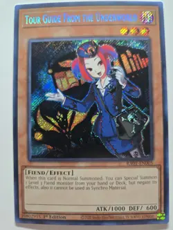 Tour Guide From The Underworld RA01-EN005 Secret Rare 1st Edition YuGiOh - Image 1