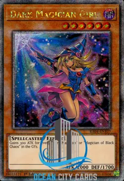 Yugioh Dark Magician Girl RA04-EN107 Quarter Century Rare 1st Edition NM - Image 1