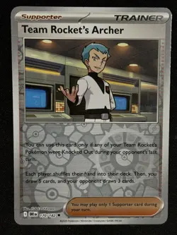 Pokemon - Team Rocket's Archer 170/182 - Destined Rivals Reverse Holo- VLP - Image 1