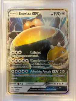 2016 POKEMON SM BLACK STAR PROMO SNORLAX GX BOX #SM05 SNORLAX GX-HOLO PSA 10 - Image 5
