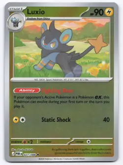 Pokemon TCG Luxio 027/088 Reverse Holo Perfect Order NM - Image 1