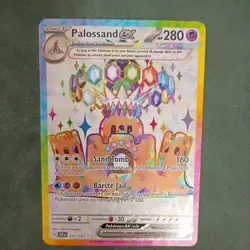 Pokemon Palossand ex 221/191 SV08 Ultra Rare Full Art Tera Holo - Image 3