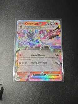 Pokemon Ceruledge ex 036/191 SV08 Surging Sparks Double Rare Tera EX Holo - NM - Image 1
