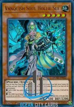 Yugioh Vanquish Soul Hollie Sue DUAD-EN022 Ultra Rare 1st Edition - Image 3