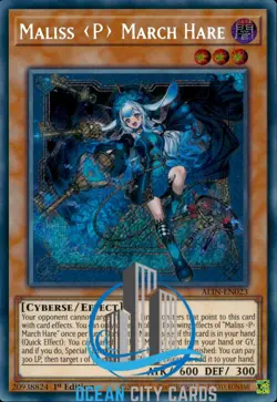 Yugioh Maliss P March Hare ALIN-EN023 Secret Rare Near Mint 1st Edition - Image 1