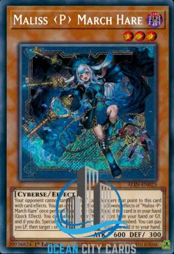 Yugioh Maliss P March Hare ALIN-EN023 Secret Rare Near Mint 1st Edition - Image 3