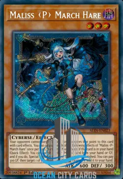 Yugioh Maliss P March Hare ALIN-EN023 Secret Rare Near Mint 1st Edition - Image 5