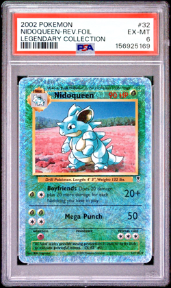 Nidoqueen Reverse Foil PSA 6 EX-MT 2002 Legendary Collection 32/110 WOTC Pokemon - Image 1