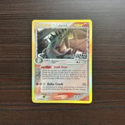Tyranitar 16/113 Pokemon card EX Delta Species Stamped Reverse Holo Rare 2005 LP - Image 1