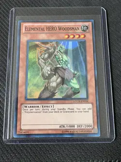 Yu-Gi-Oh! Elemental HERO Woodsman LCGX-EN034 UNLIMTED Super Rare - Image 1