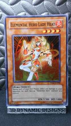 | Yugioh Elemental Hero Lady Heat PP02-EN008 Super Rare Premium Pack 2 NM- 🔥 | - Image 1