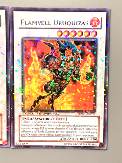 yugioh 3X FLAMVELL URUQUIZAS DT01-EN033 PARALLEL RARE near mint play set - Image 4