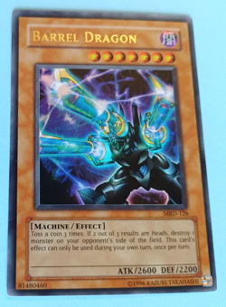 YUGIOH BARREL DRAGON #MRD-126 METAL RAIDERS UNLIMITED ULTRA RARE VERY LIGHT PLAY - Image 1