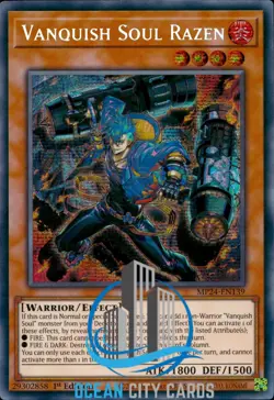 Yugioh Vanquish Soul Razen MP24-EN139 Prismatic Secret Rare 1st Edition - Image 1