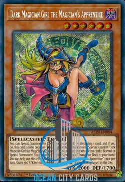 Yugioh ALIN-EN004 Dark Magician Girl the Magician's Apprentice 1st ed - Image 1