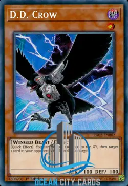 Yugioh Secret Rare D.D. Crow RA02-EN002 1st Edition - Image 3
