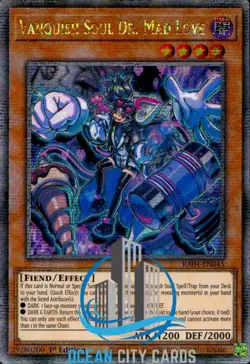 Yugioh Vanquish Soul Dr. Mad Love RA04-EN045 Quarter Century Rare 1st Edition - Image 1