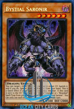 Yugioh Bystial Saronir MP23-EN158 Prismatic Secret Rare 1st Edition - Image 3