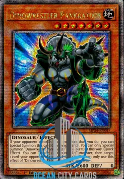 Yugioh Dinowrestler Pankratops MP24-EN047 Quarter Century Secret Rare 1ST ED - Image 1