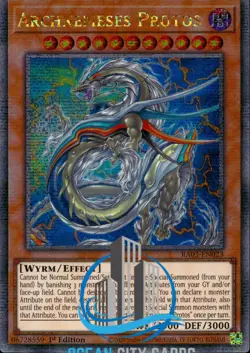 Yugioh Archnemeses Protos RA03-EN023 Quarter Century Secret Rare 1st ed - Image 1