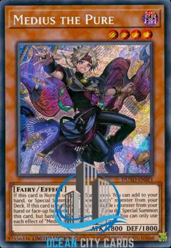 Yugioh DUAD-ENSP1 Medius The Pure Limited Edition Secret Rare - Image 1