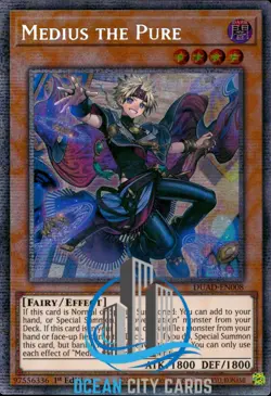 Yugioh DUAD-EN008 Medius the Pure Starlight Rare 1st Ed - Image 1