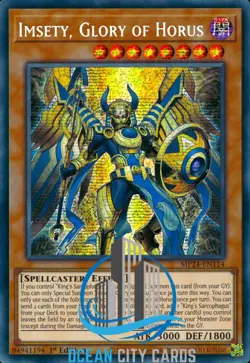 Yugioh AGOV-EN011 Imsety, Glory of Horus Secret Rare 1st Edition - Image 1